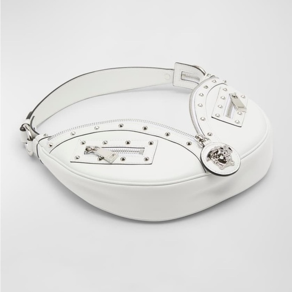 Versace repeat Medusa leather logo hobo crossbody bag  NEW - Picture 2 of 13